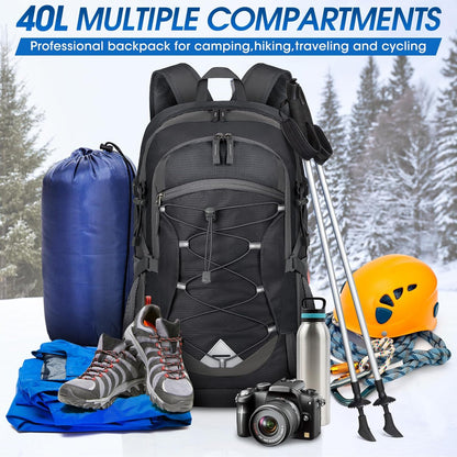 40L Waterdichte Wandel- & Kampeerrugzak – Lichtgewicht & Opvouwbaar
