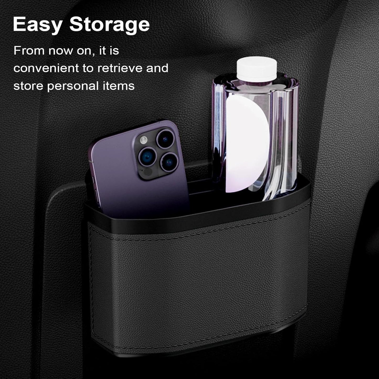 Geuroverproof Auto Vuilnisbak met Touch Light – Lurevo