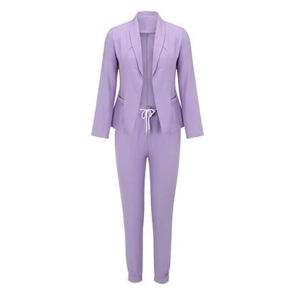 Casual Tweedelige Set met Strikceintuur – Liora