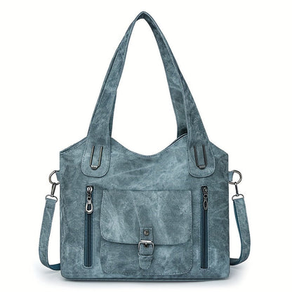 Vintage-Stijl Vegan Leren Schoudertas - Marivelle