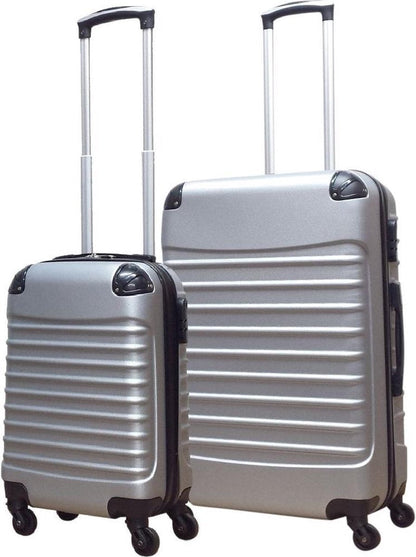2-Delige Hardshell Kofferset – Milano Zilver