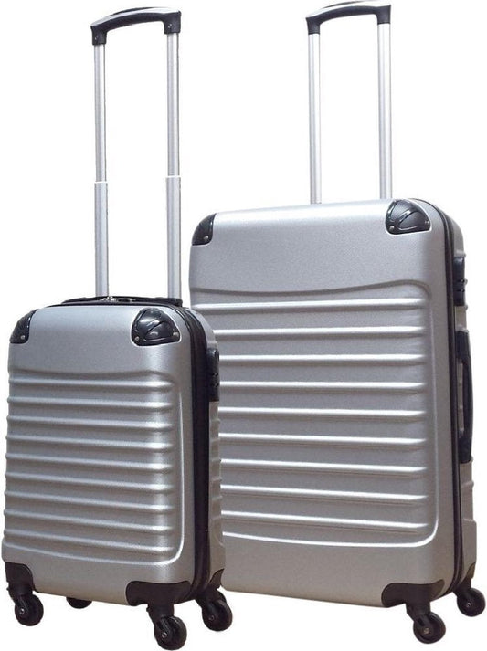 2-Delige Hardshell Kofferset – Milano Zilver