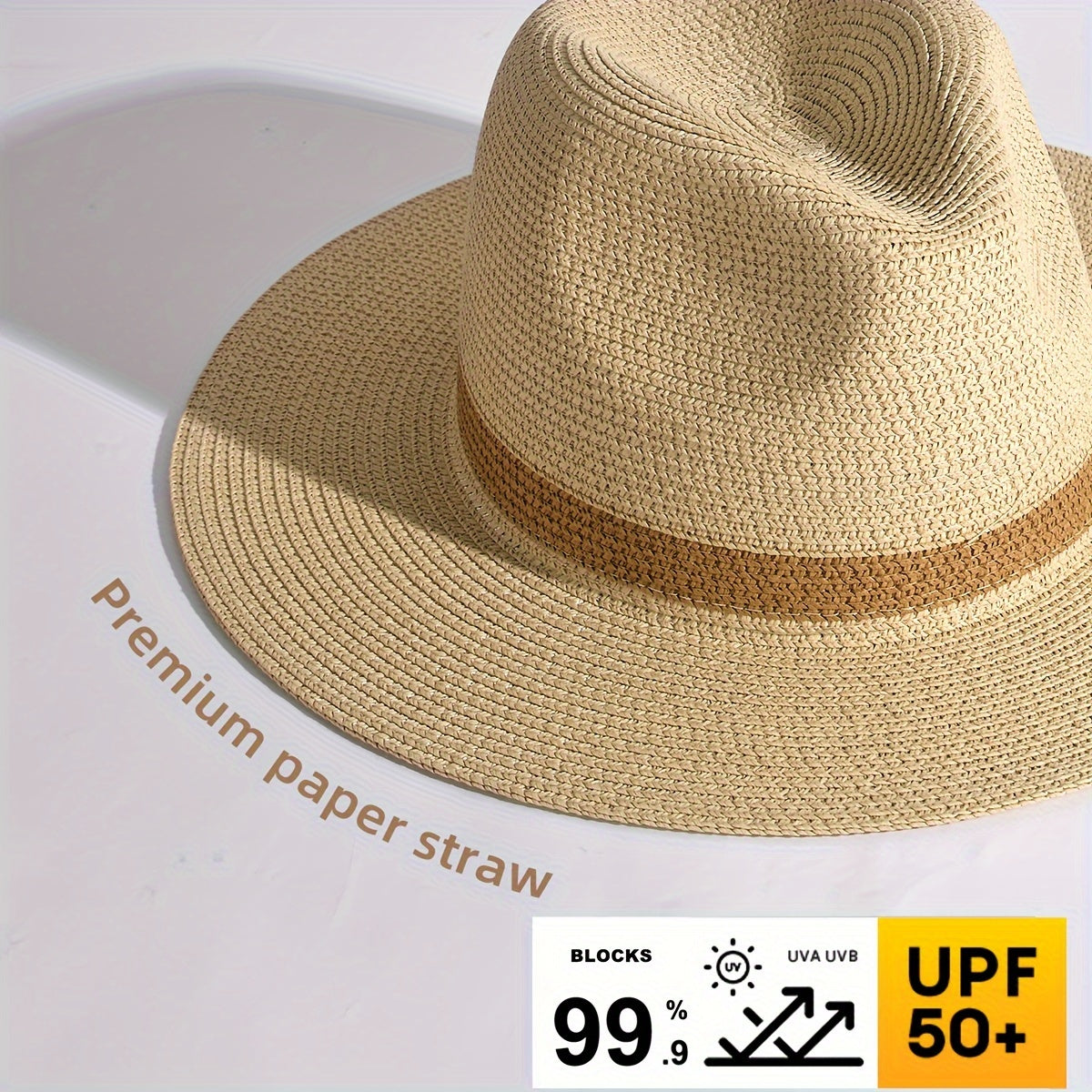 Trendy zonnehoed met brede rand voor dames en heren - SunShield Panama