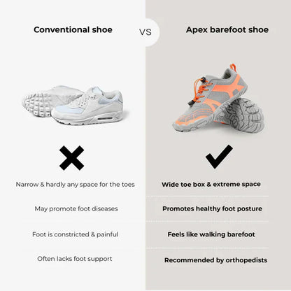 Apex Sneakers - Orthopedische Premium Outdoor Barefoot Schoenen voor Herfst & Winter (Uniseks)