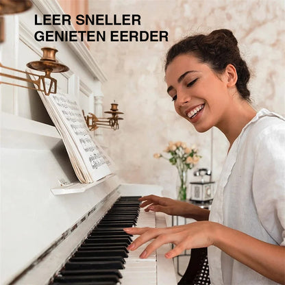 Afneembare notenlabels van siliconen voor piano's en keyboards met 88 toetsen.