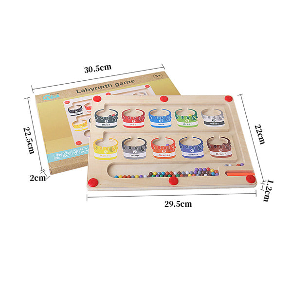 Magnetisch Leerdoolhof voor Kleur en Getalherkenning - MazeMagic