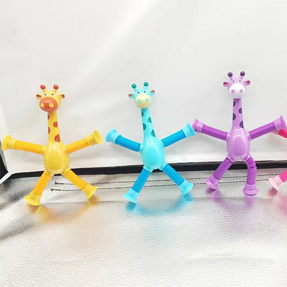 Flexibel Giraffe Speelgoed met Zuignap - StretchyGiraffe