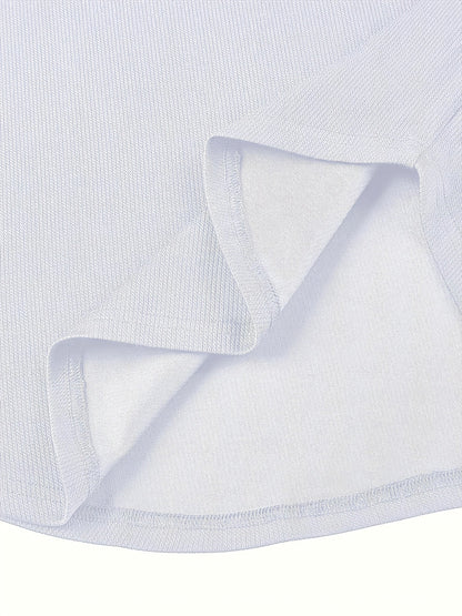 Heren T-shirt met Diepe V-hals en Textuur – Rafael
