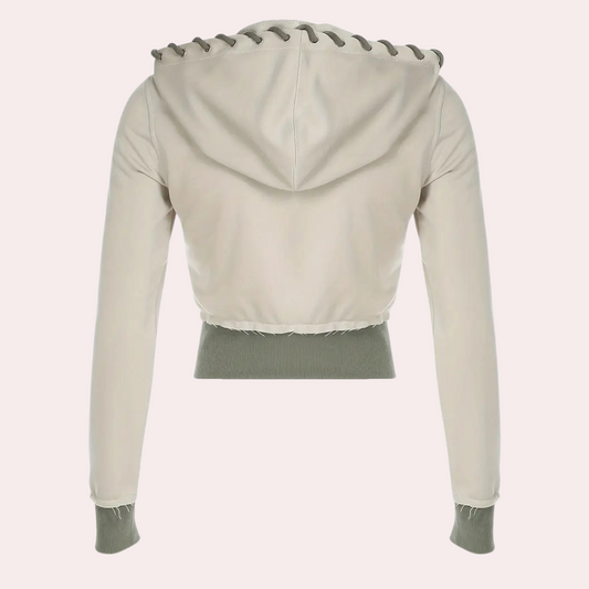 Modieus Damesvest met Capuchon - Elise