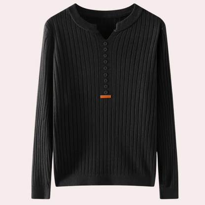 V-hals Trui met Knoopdetails voor Dames - Marit
