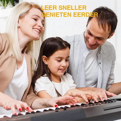 Afneembare notenlabels van siliconen voor piano's en keyboards met 88 toetsen.