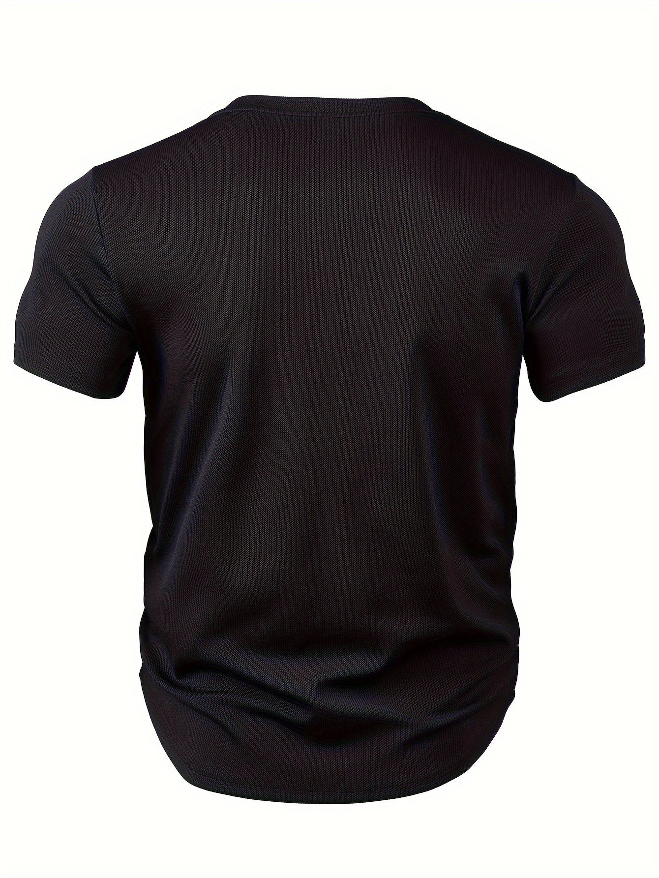 Heren T-shirt met Diepe V-hals en Textuur – Rafael