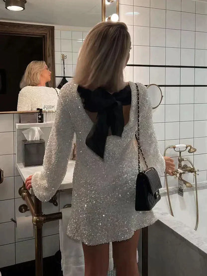 Trendy Glitter Midi-Jurk - Stella