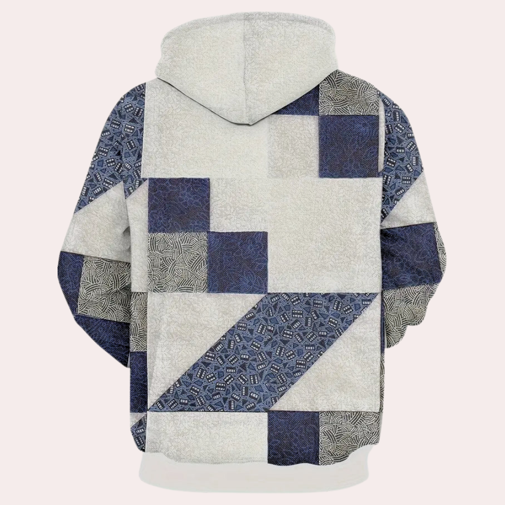 Trendy Geruite Hoodie voor Heren - Cedric