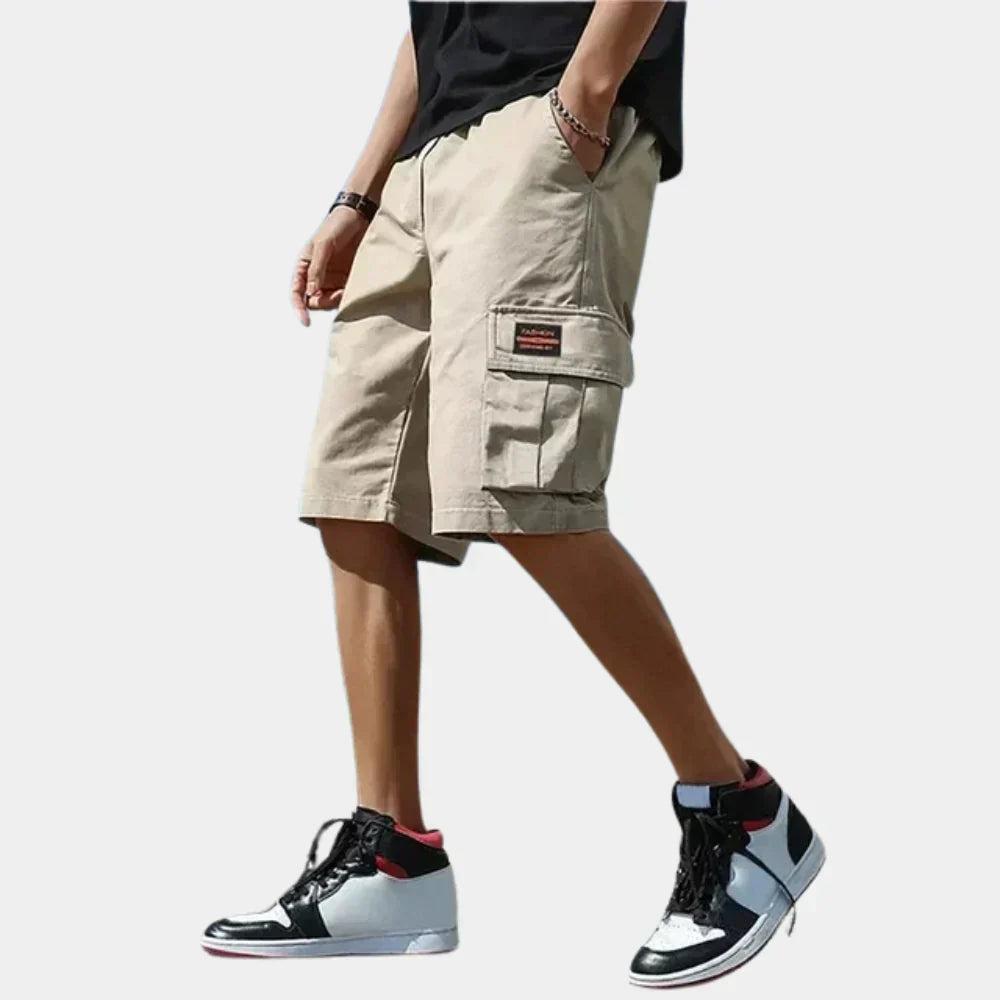 Heren Katoenen Cargoshorts - Finn