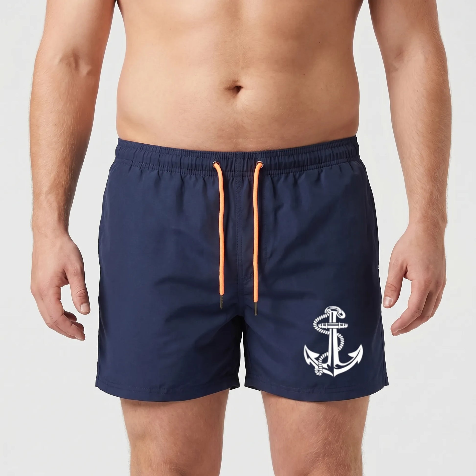 Above-Knee Drawstring Swim Shorts - Arthur