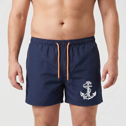 Above-Knee Drawstring Swim Shorts - Arthur