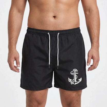 Above-Knee Drawstring Swim Shorts - Arthur
