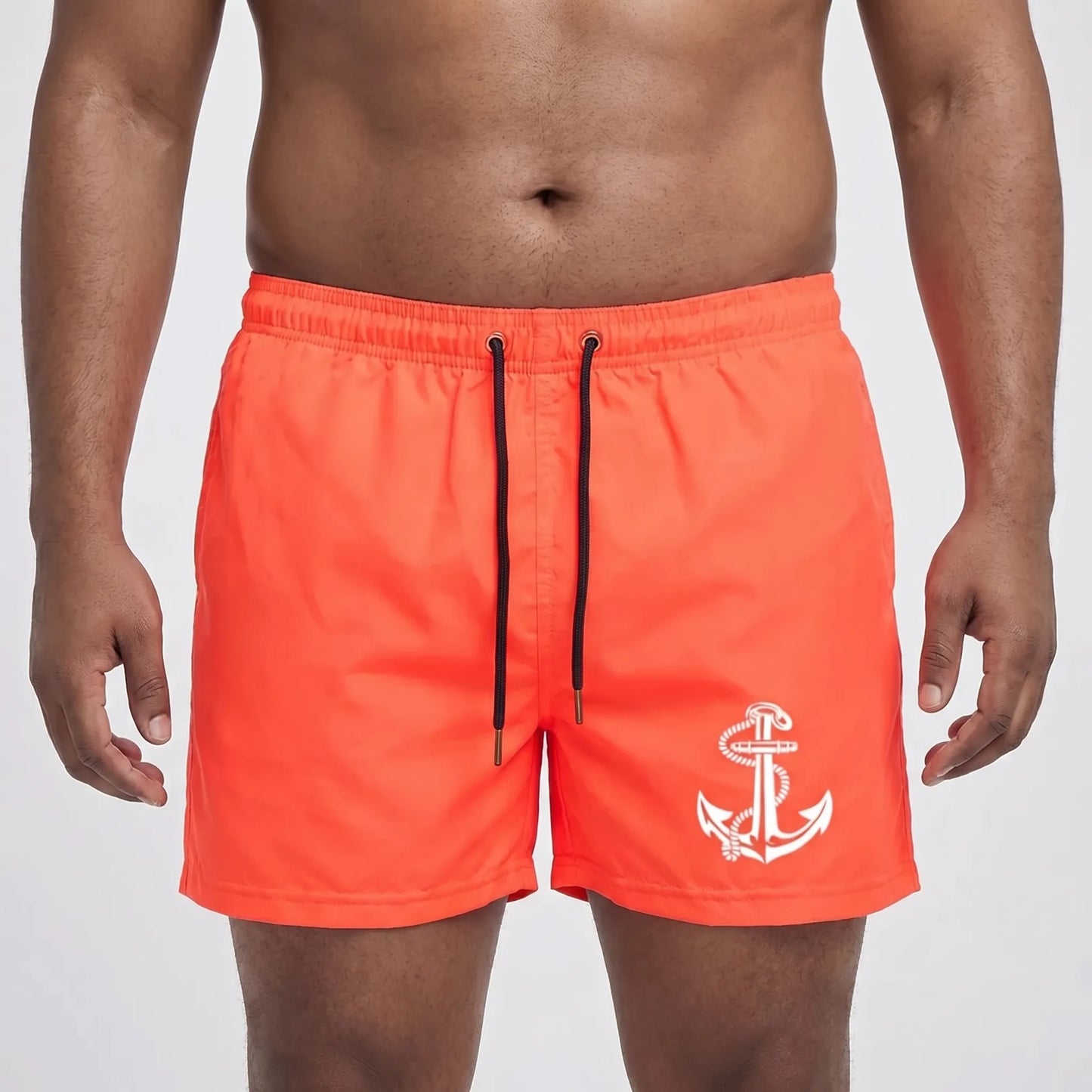 Above-Knee Drawstring Swim Shorts - Arthur