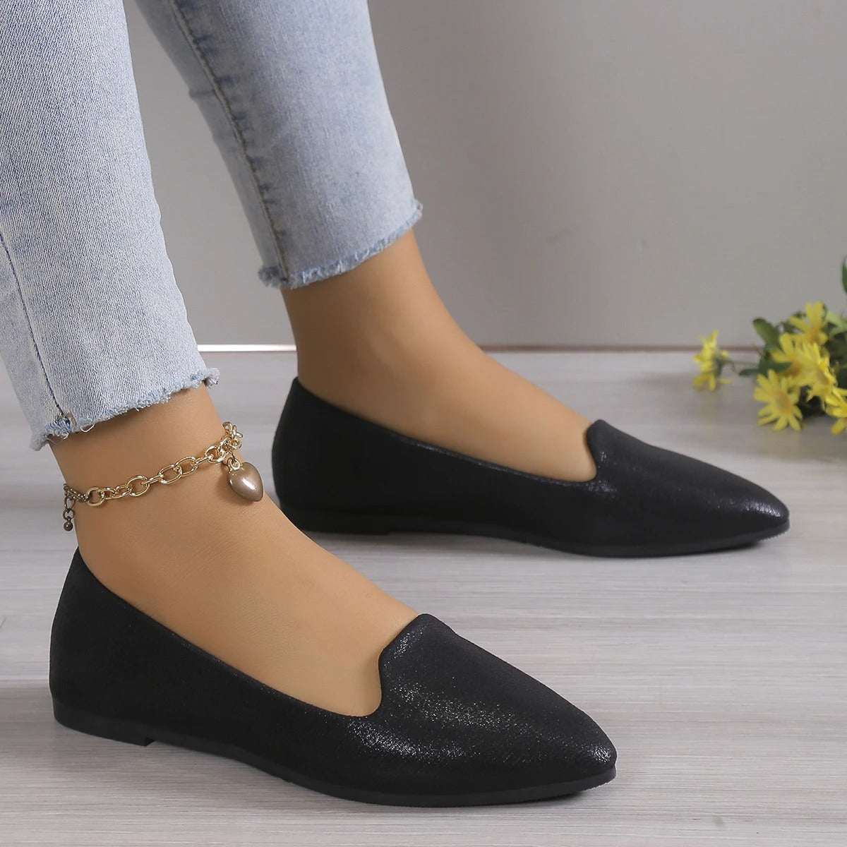 Stijlvolle Punt Ballerina's met Stretch - Vivienne