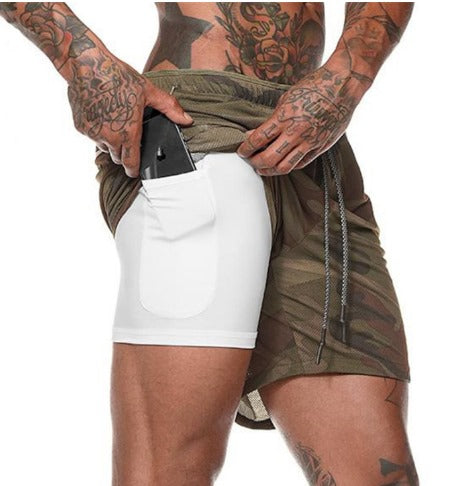 Heren Hardloopshort met Dubbele Laag – Milan