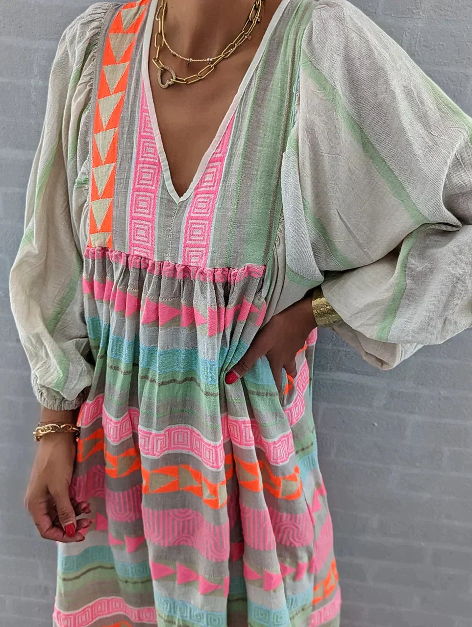 Maxi Zomerjurk met Kleurverloop – Solenne