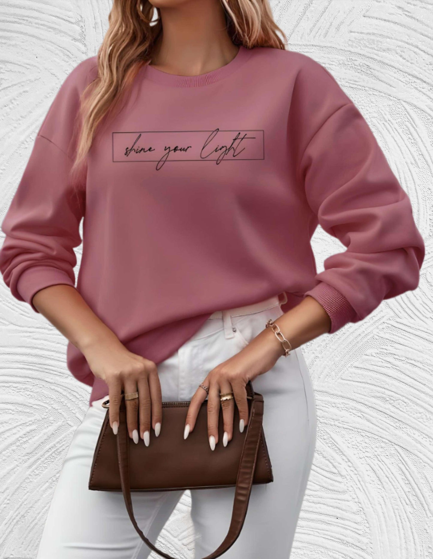 Oversized Dames Sweater met Ronde Hals - Luna