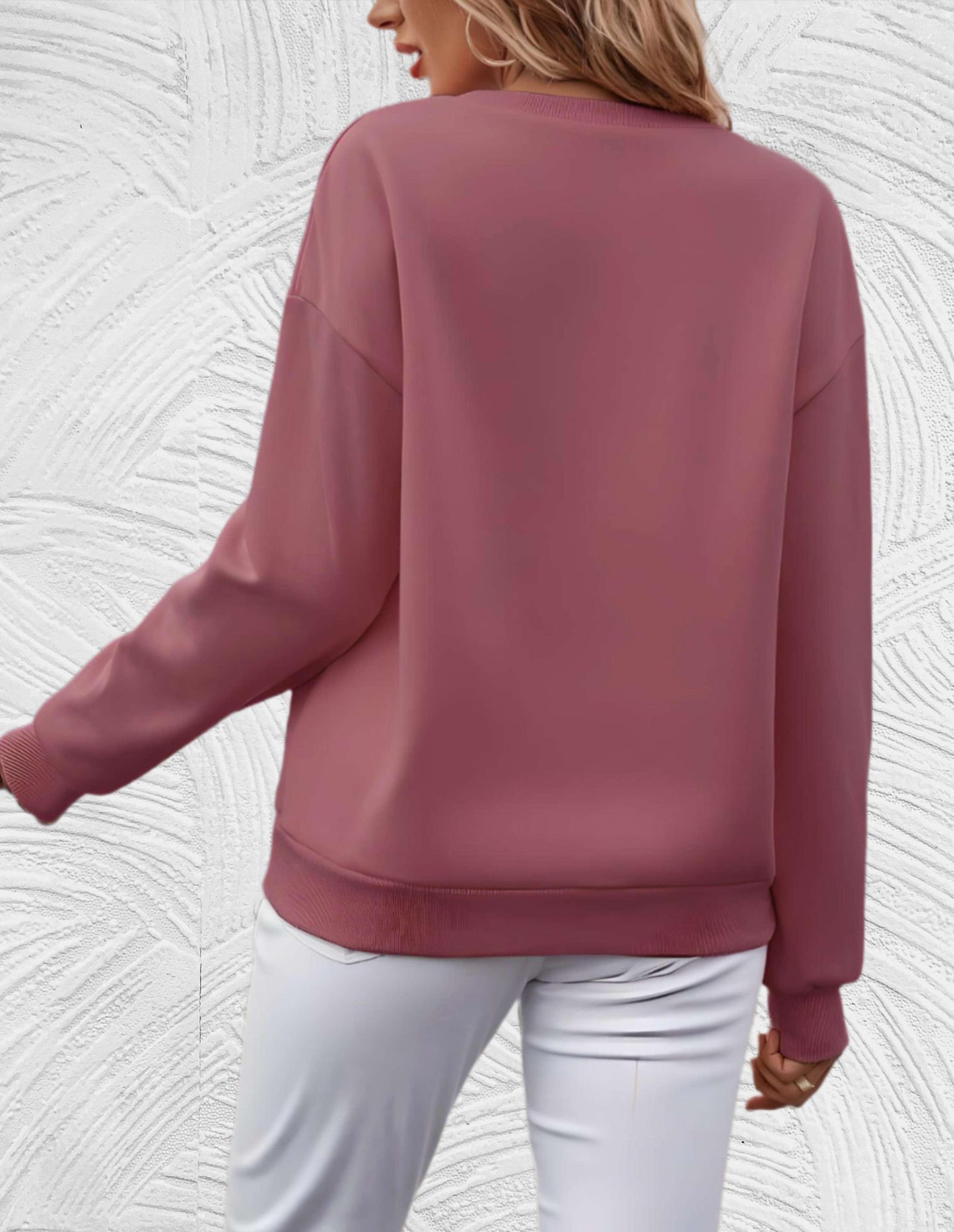 Oversized Dames Sweater met Ronde Hals - Luna