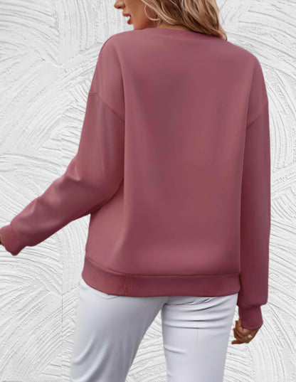 Oversized Dames Sweater met Ronde Hals - Luna