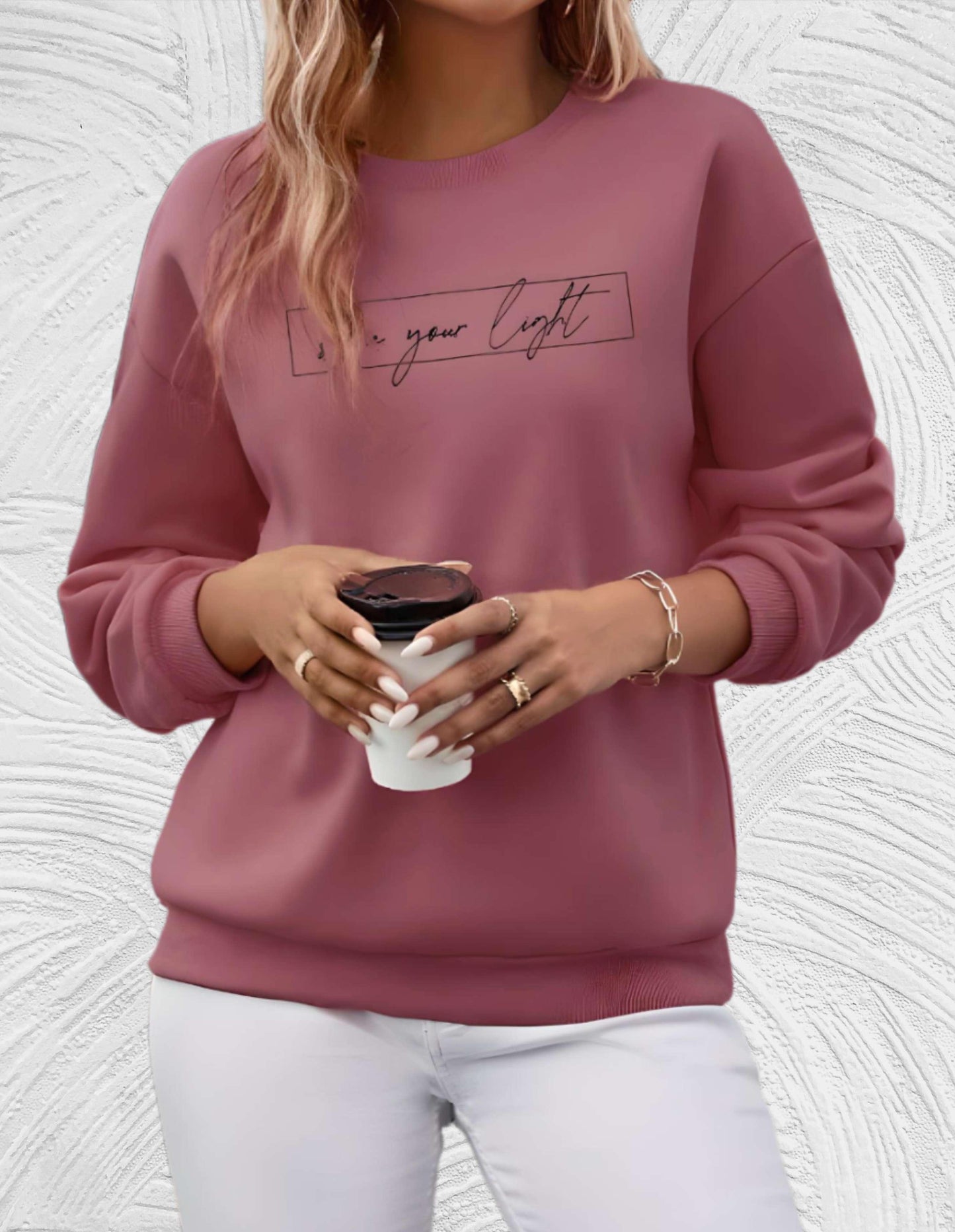 Oversized Dames Sweater met Ronde Hals - Luna