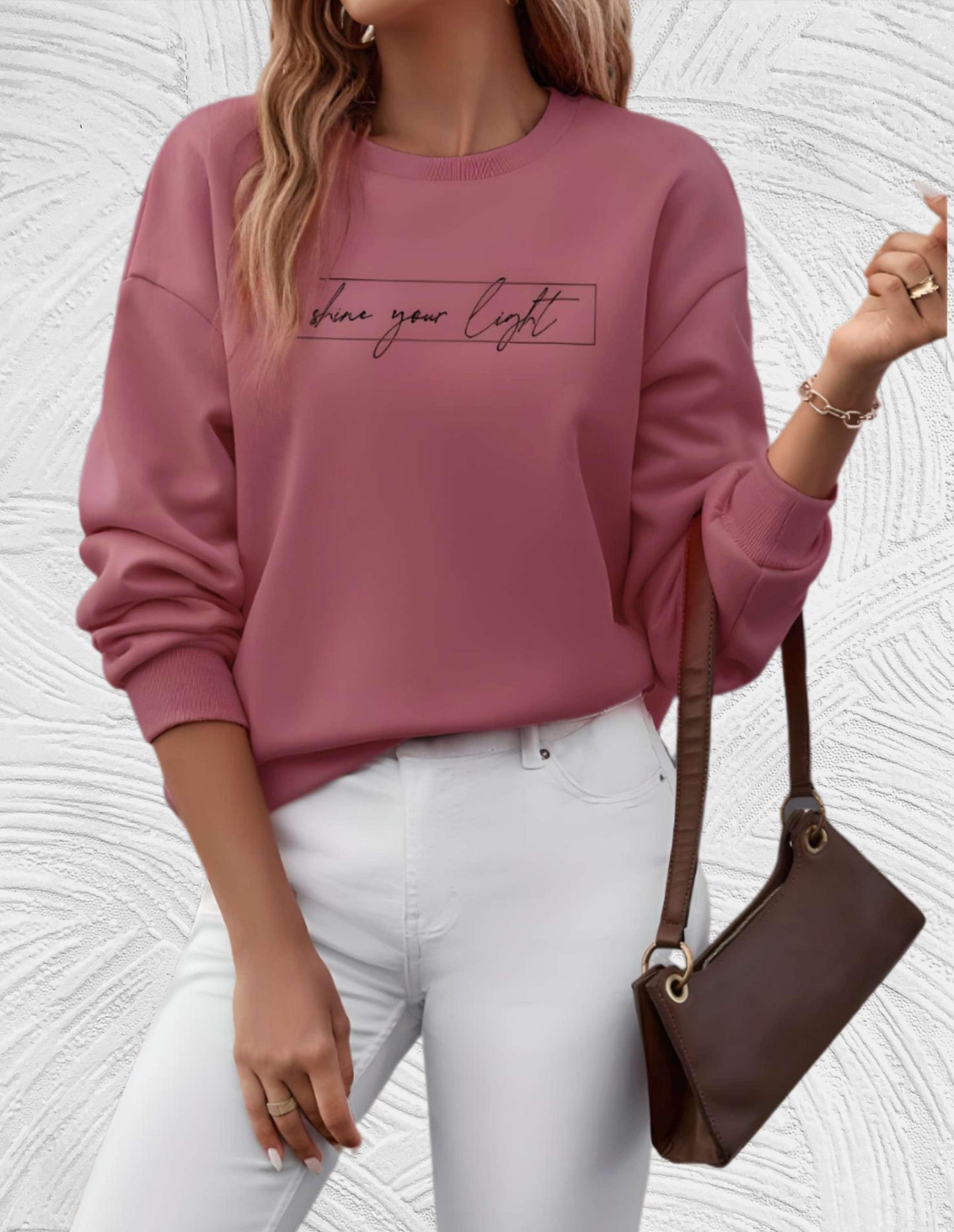 Oversized Dames Sweater met Ronde Hals - Luna