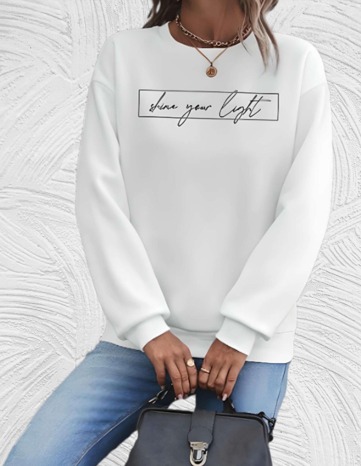 Oversized Dames Sweater met Ronde Hals - Luna