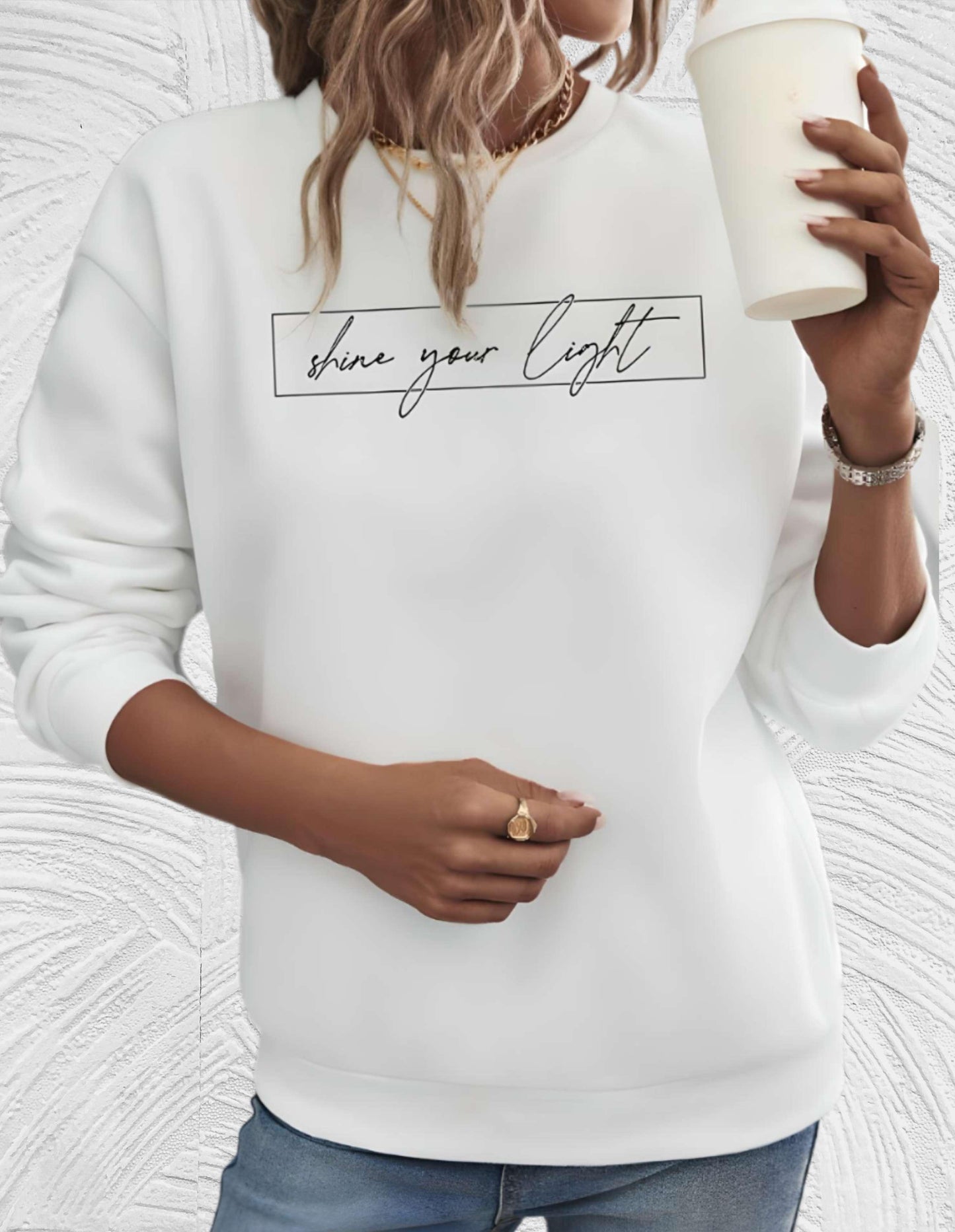 Oversized Dames Sweater met Ronde Hals - Luna
