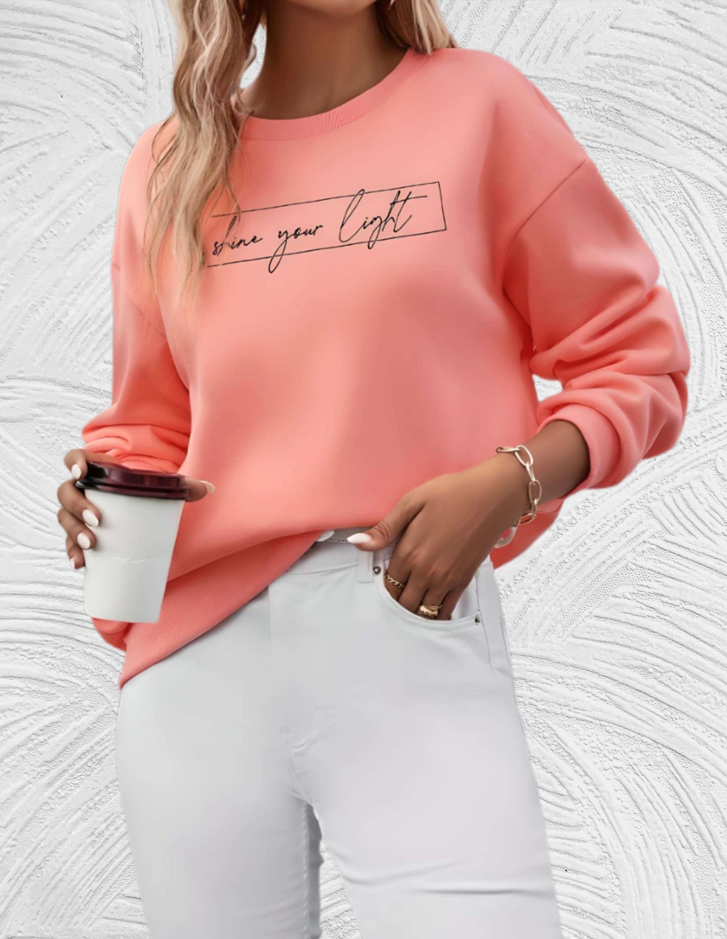 Oversized Dames Sweater met Ronde Hals - Luna