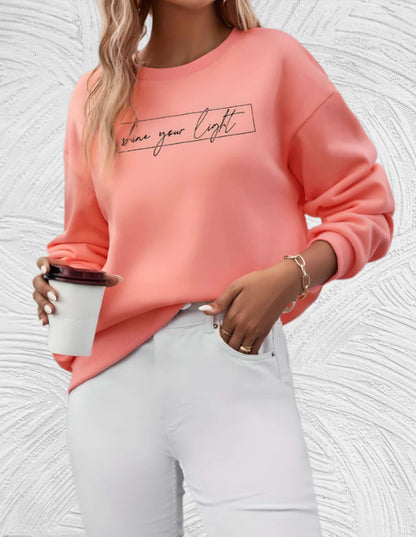 Oversized Dames Sweater met Ronde Hals - Luna