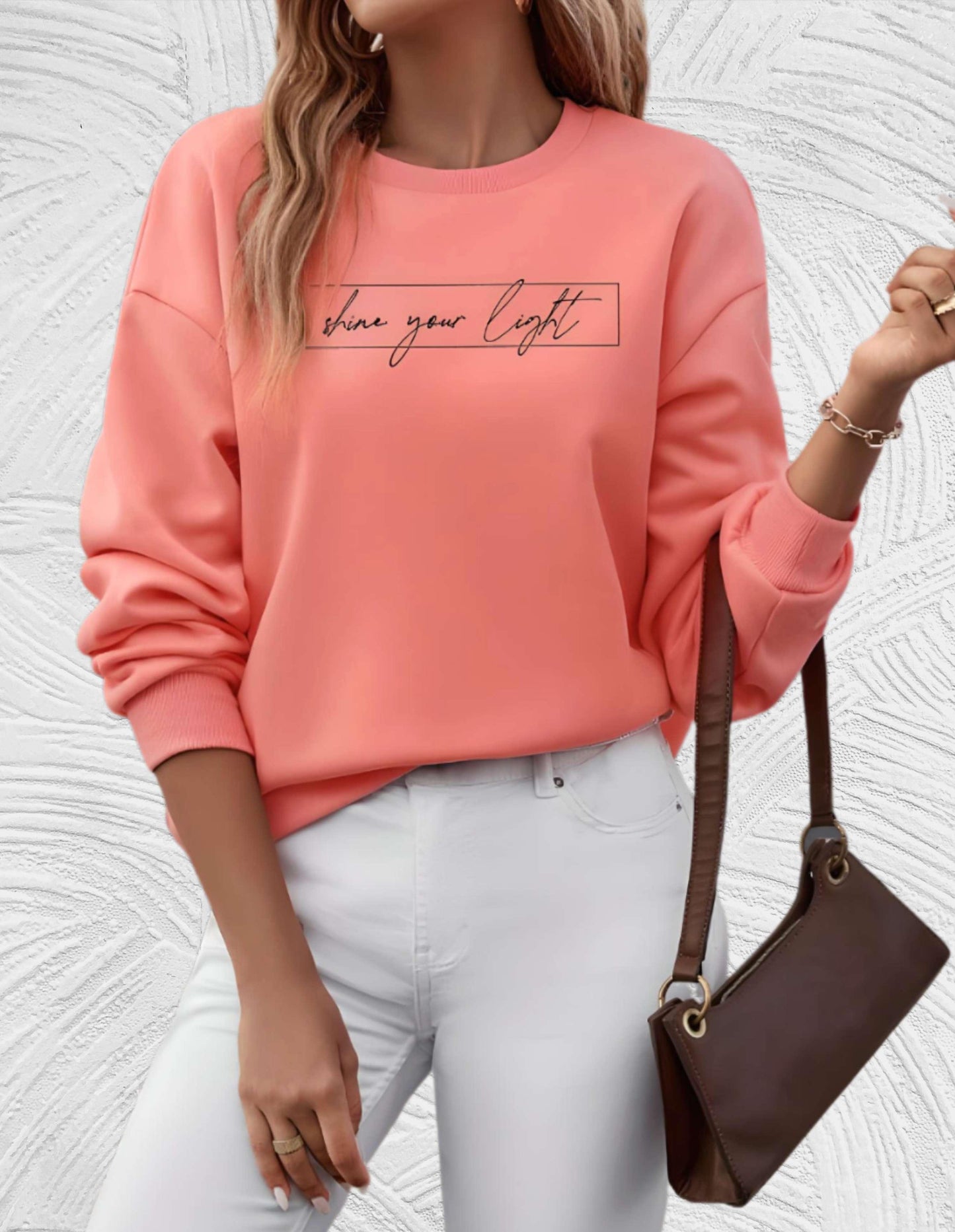 Oversized Dames Sweater met Ronde Hals - Luna