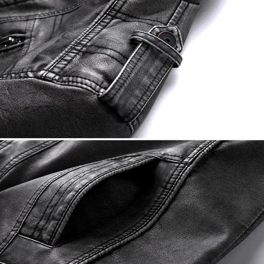 Avan - Stoer Leren Jacket voor Heren