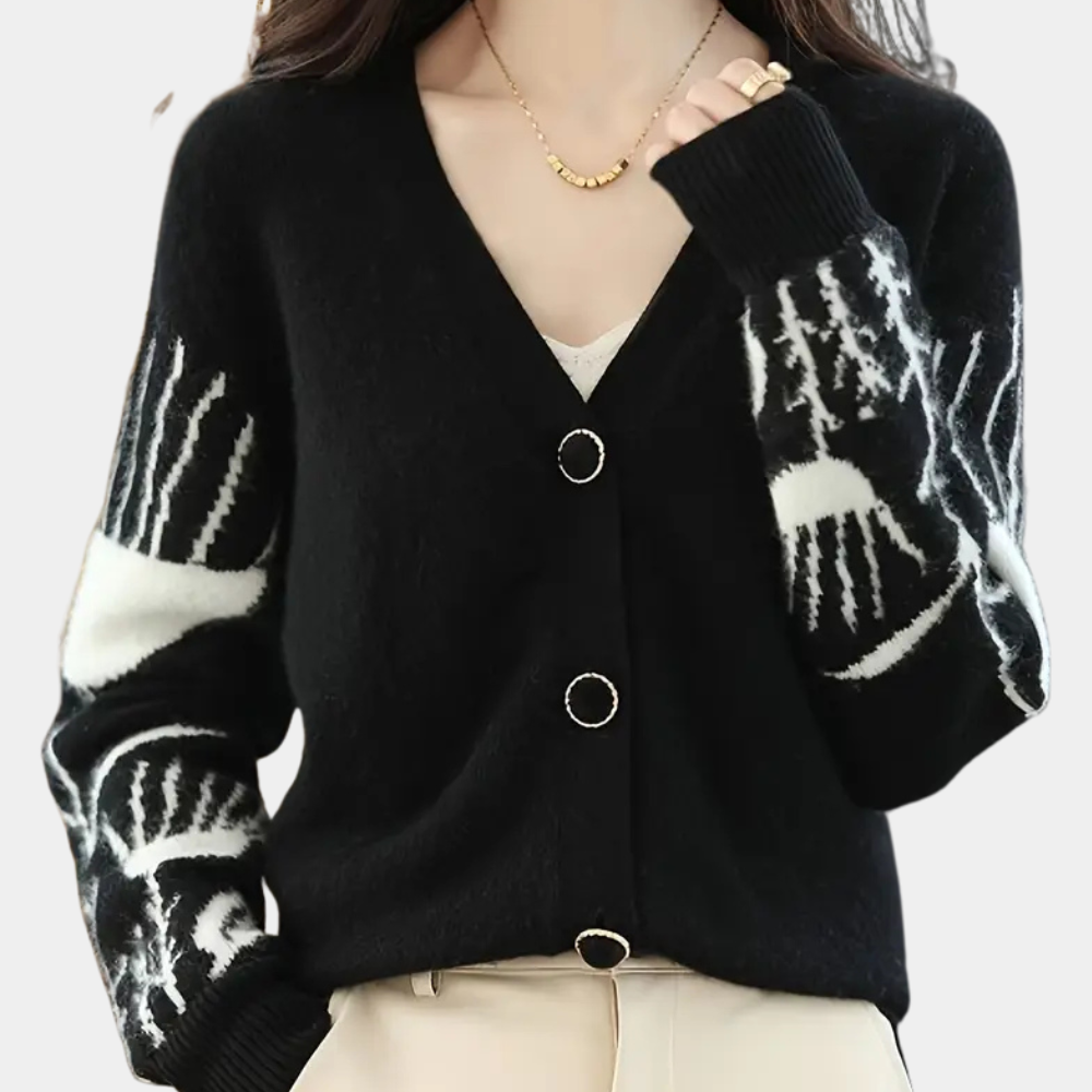 Warme V-hals Cardigan voor Dames - Elin