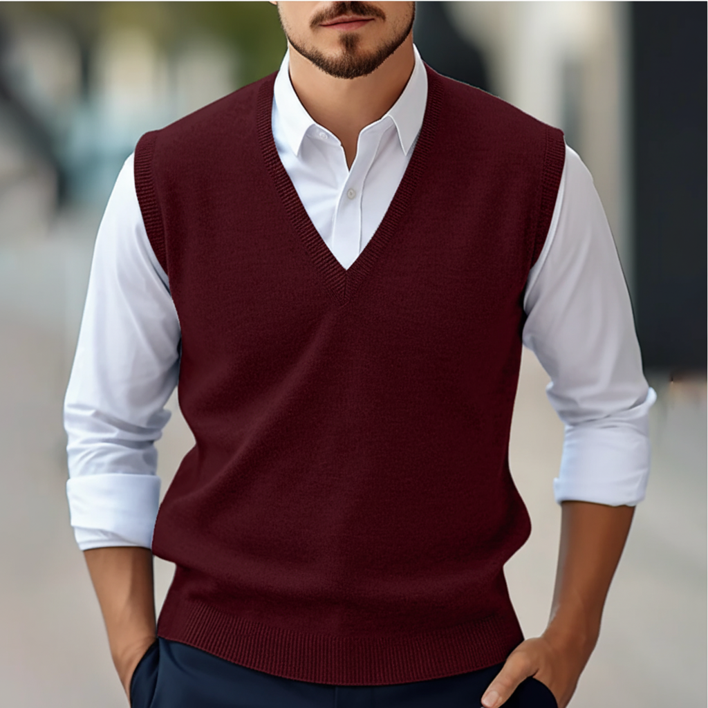 Ärmelloses Gestricktes Baumwollgilet - Bobby