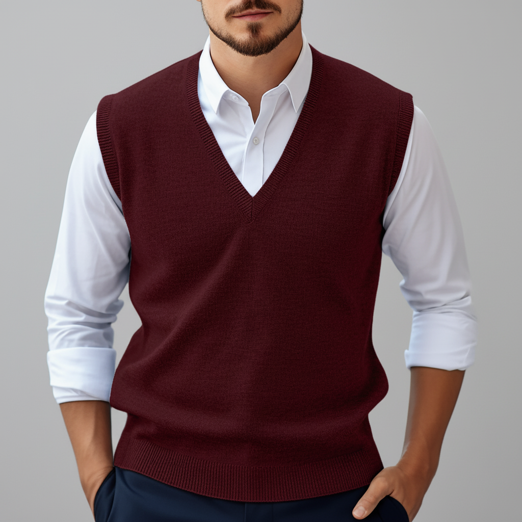 Ärmelloses Gestricktes Baumwollgilet - Bobby