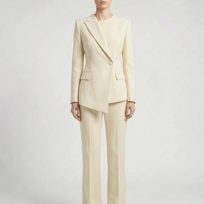Asymmetrisch Getailleerd Broekpak Dames -  Suzanne