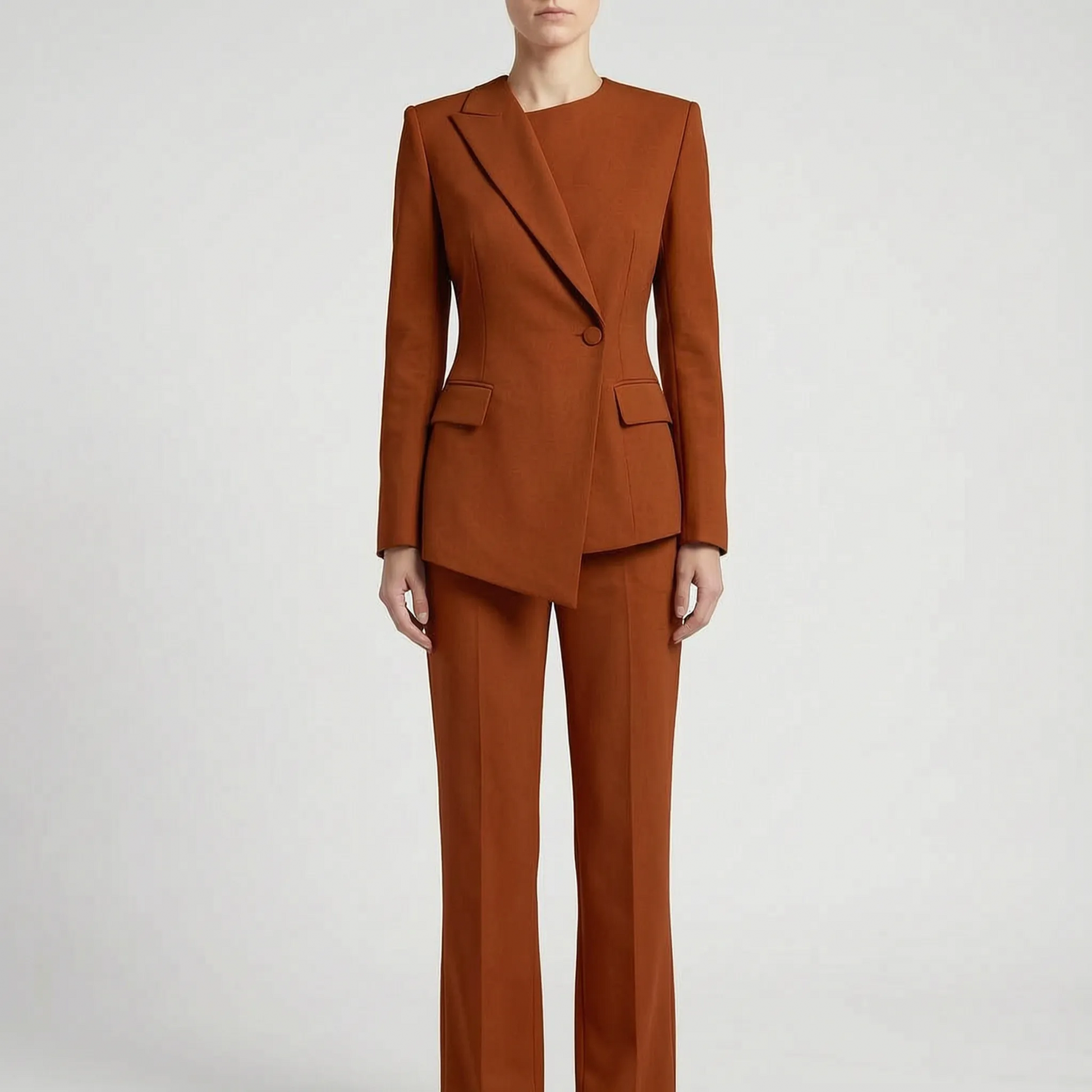 Asymmetrisch Getailleerd Broekpak Dames -  Suzanne