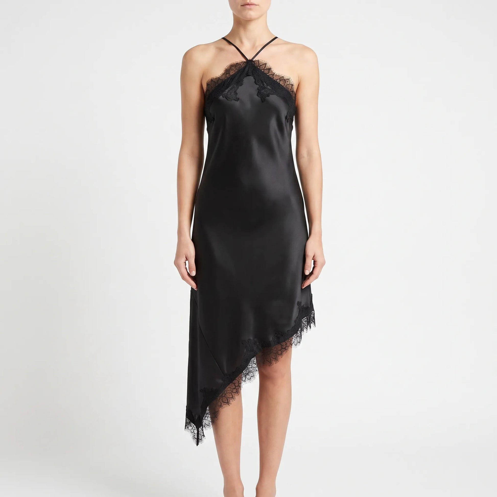 Asymmetrische Midi-Slipdress -  Mattie