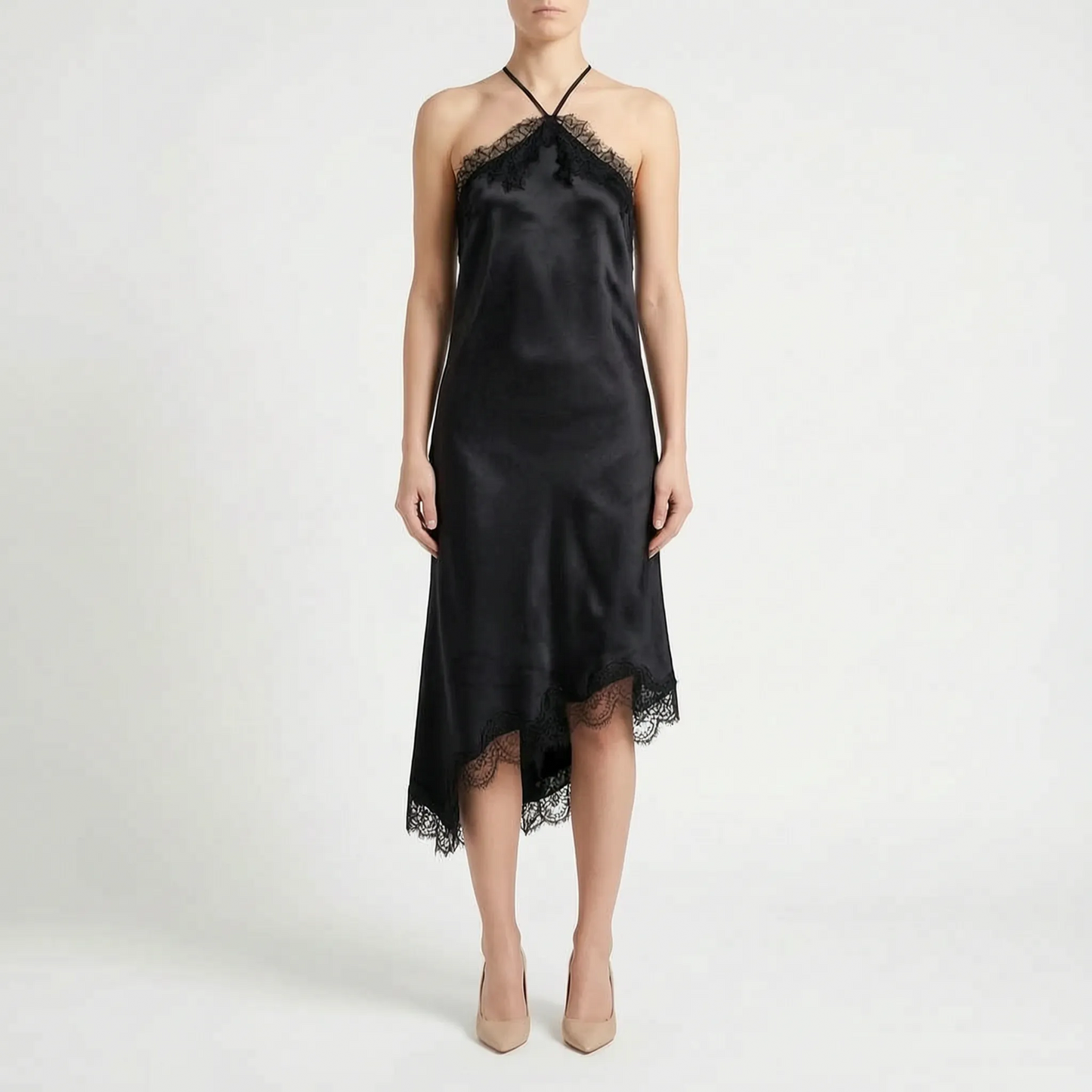Asymmetrische Midi-Slipdress -  Mattie