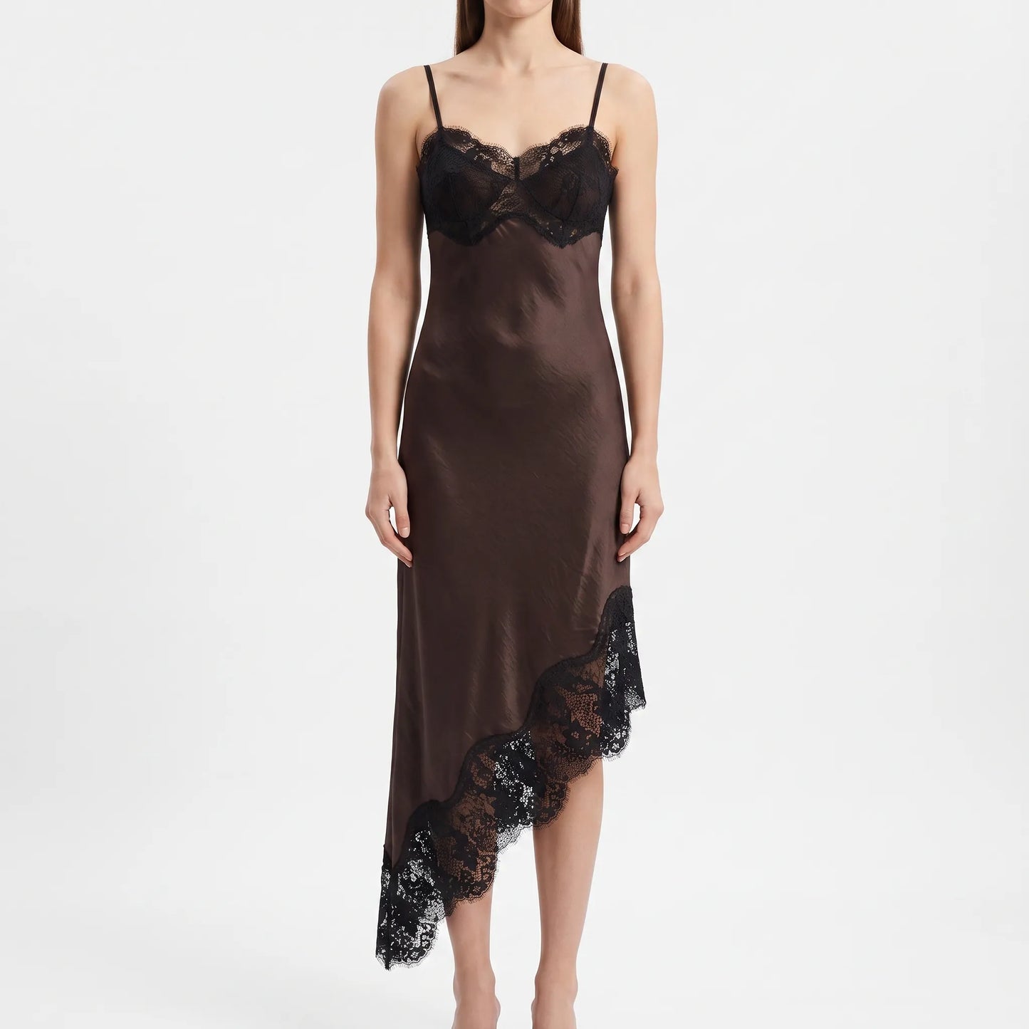 Asymmetrische Midi-Slipdress -  Sally