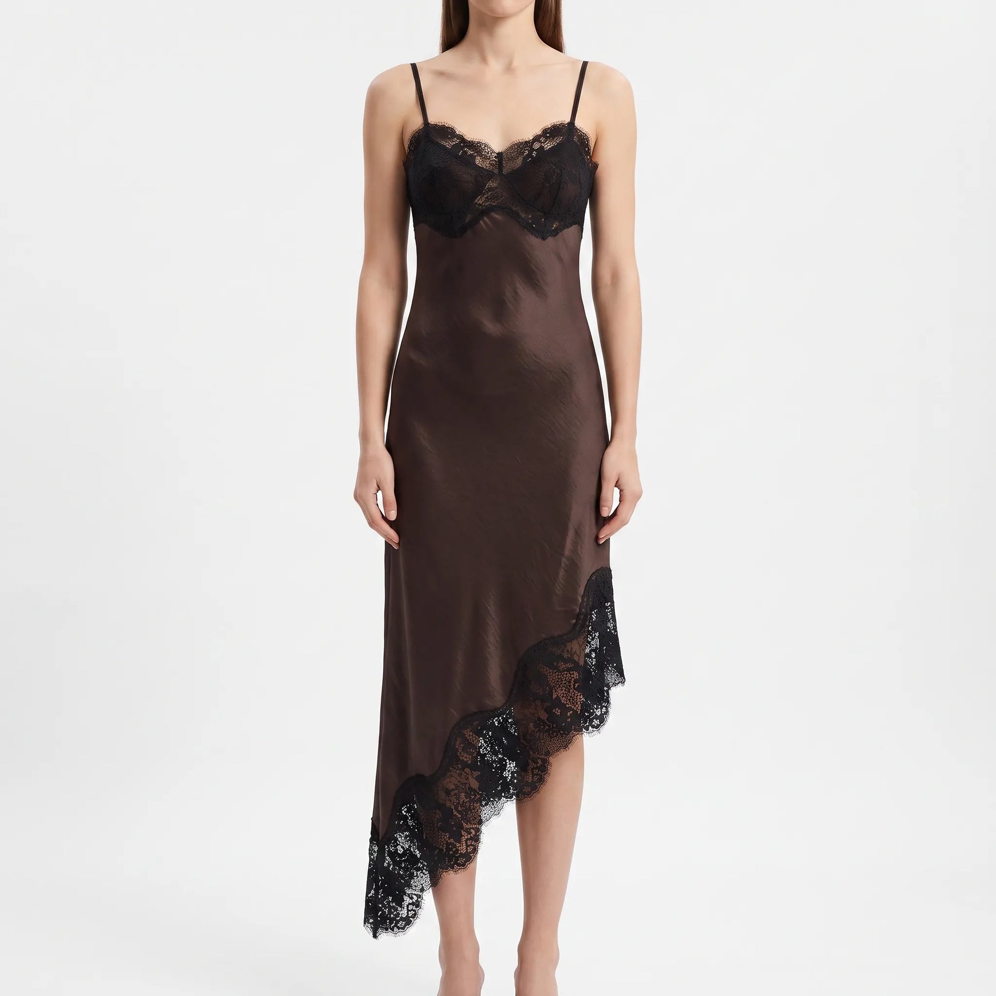 Asymmetrische Midi-Slipdress -  Sally