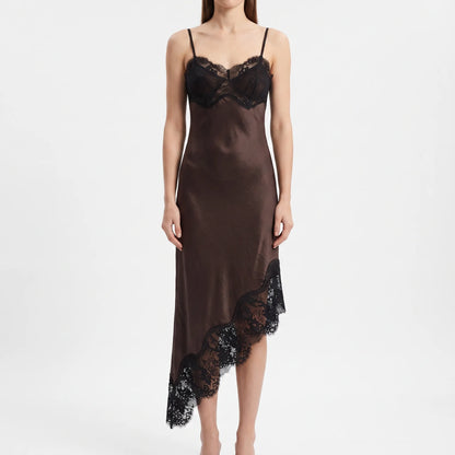 Asymmetrische Midi-Slipdress -  Sally