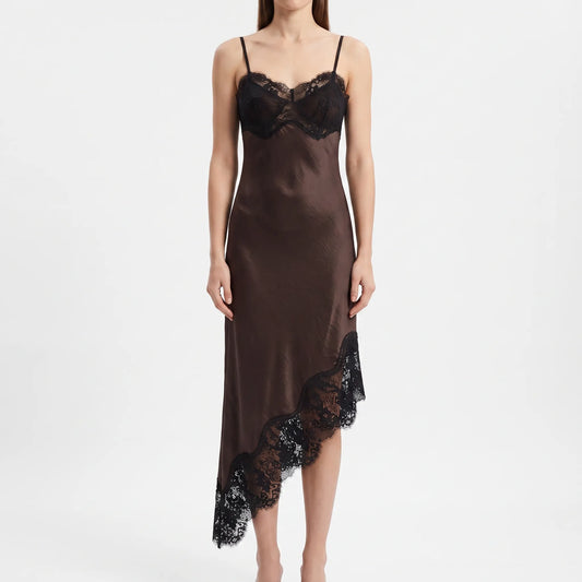 Asymmetrische Midi-Slipdress -  Sally