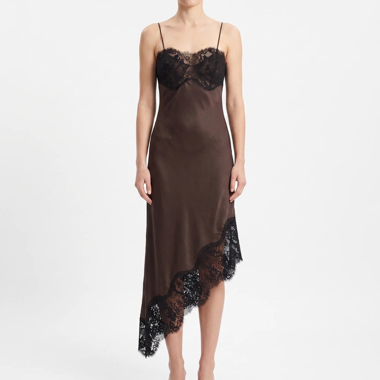 Asymmetrische Midi-Slipdress -  Sally