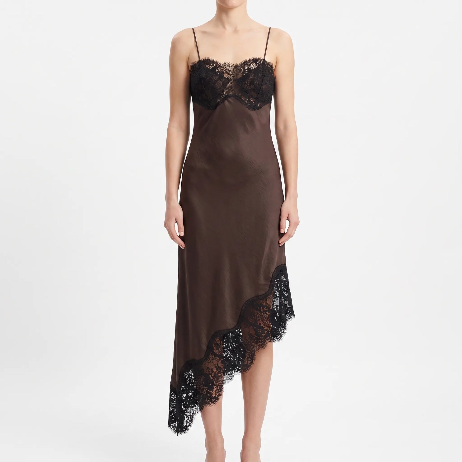 Asymmetrische Midi-Slipdress -  Sally
